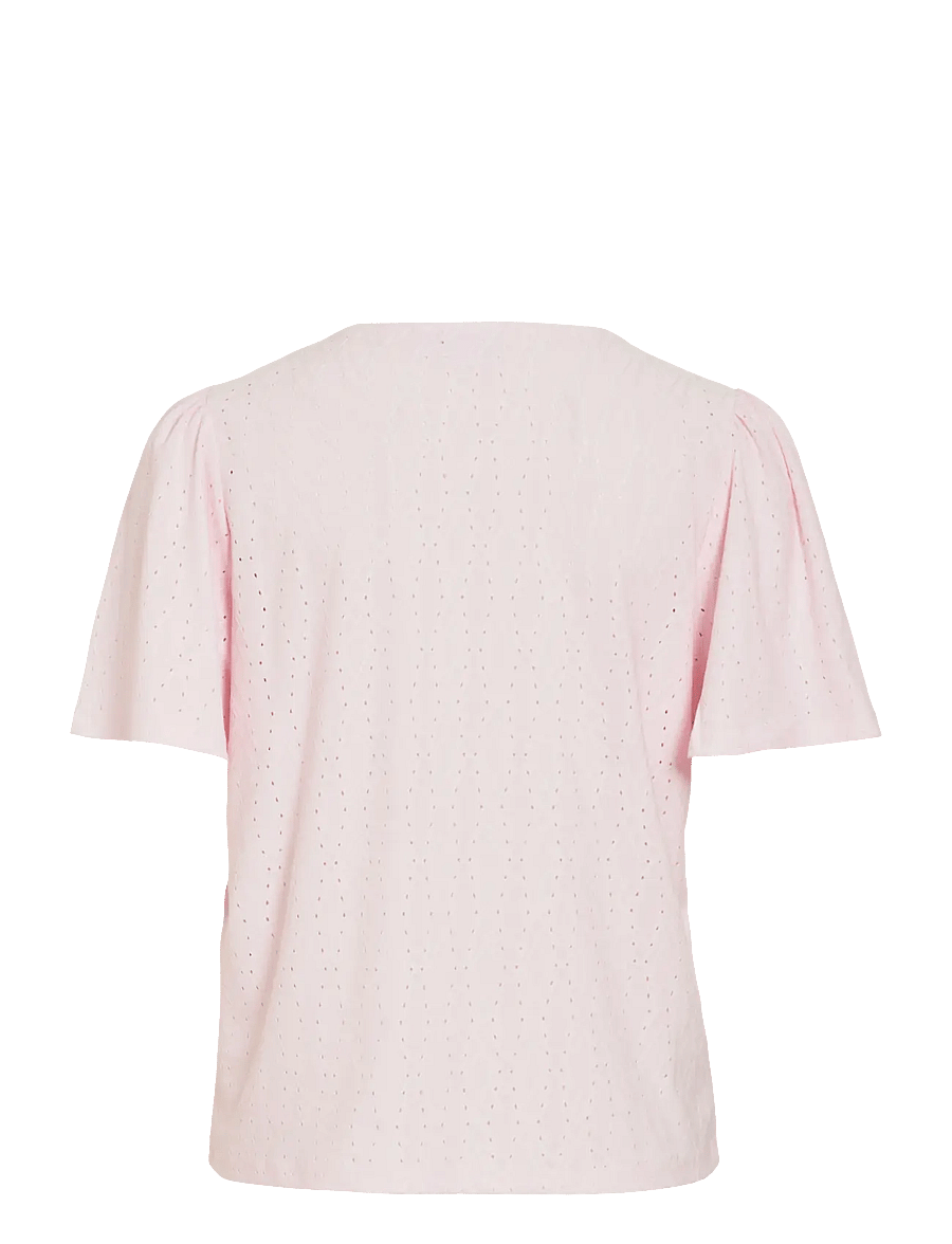 Vila - VIBELLI O-NECK S/S TOP - NOOS - blouses à manches courtes - cherry blossom - 2