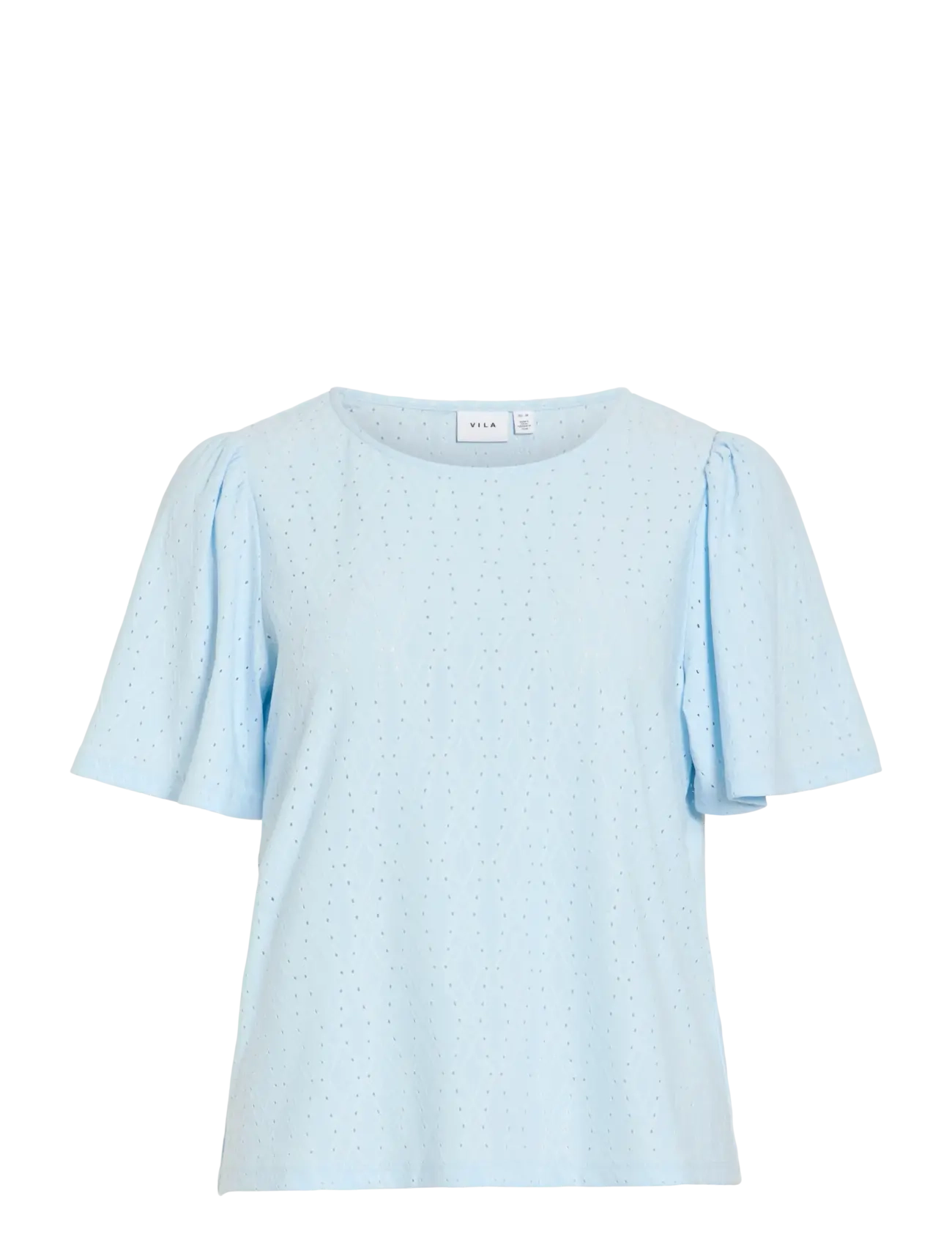 Vila VIBELLI O-NECK S/S TOP - NOOS - Blouses & Shirts - NANTUCKET BREEZE / blue