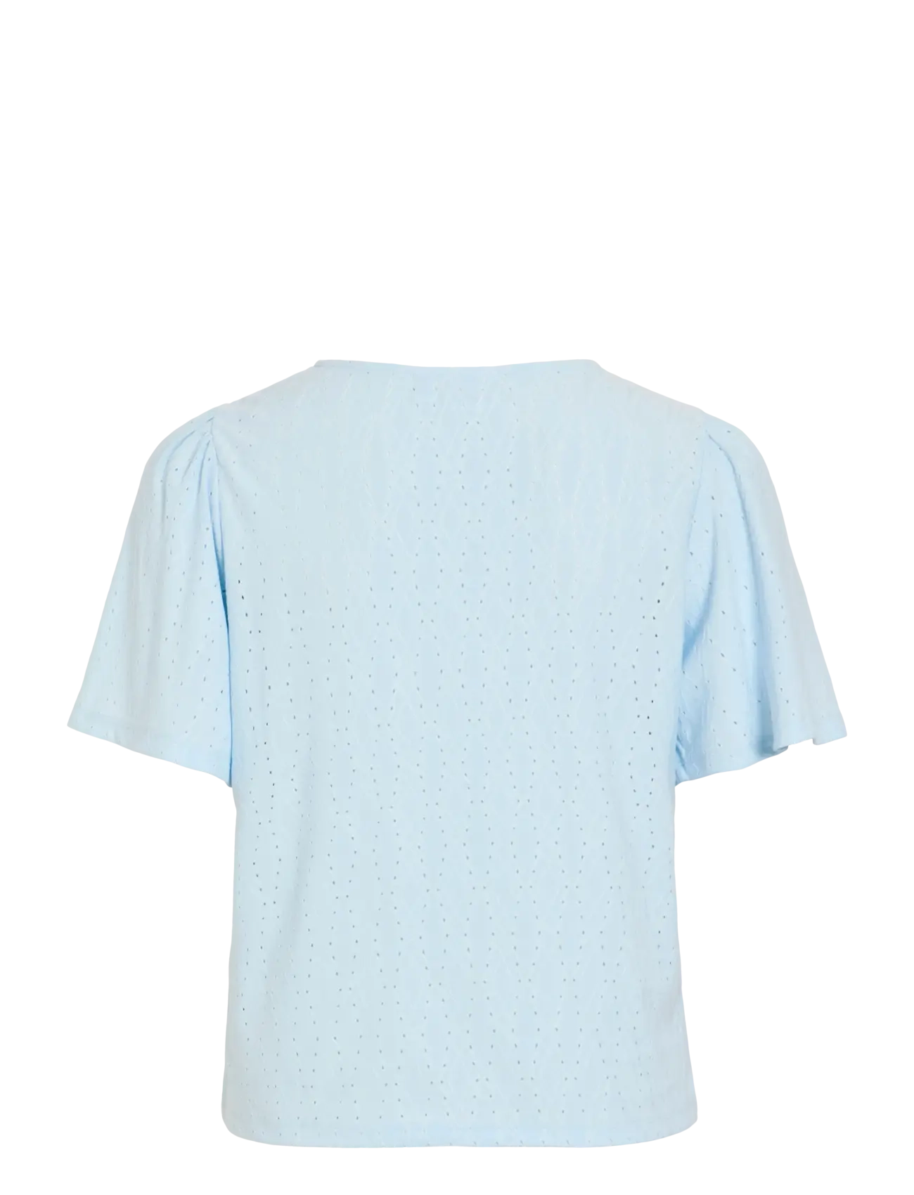Vila - VIBELLI O-NECK S/S TOP - NOOS - short-sleeved blouses - nantucket breeze - 2