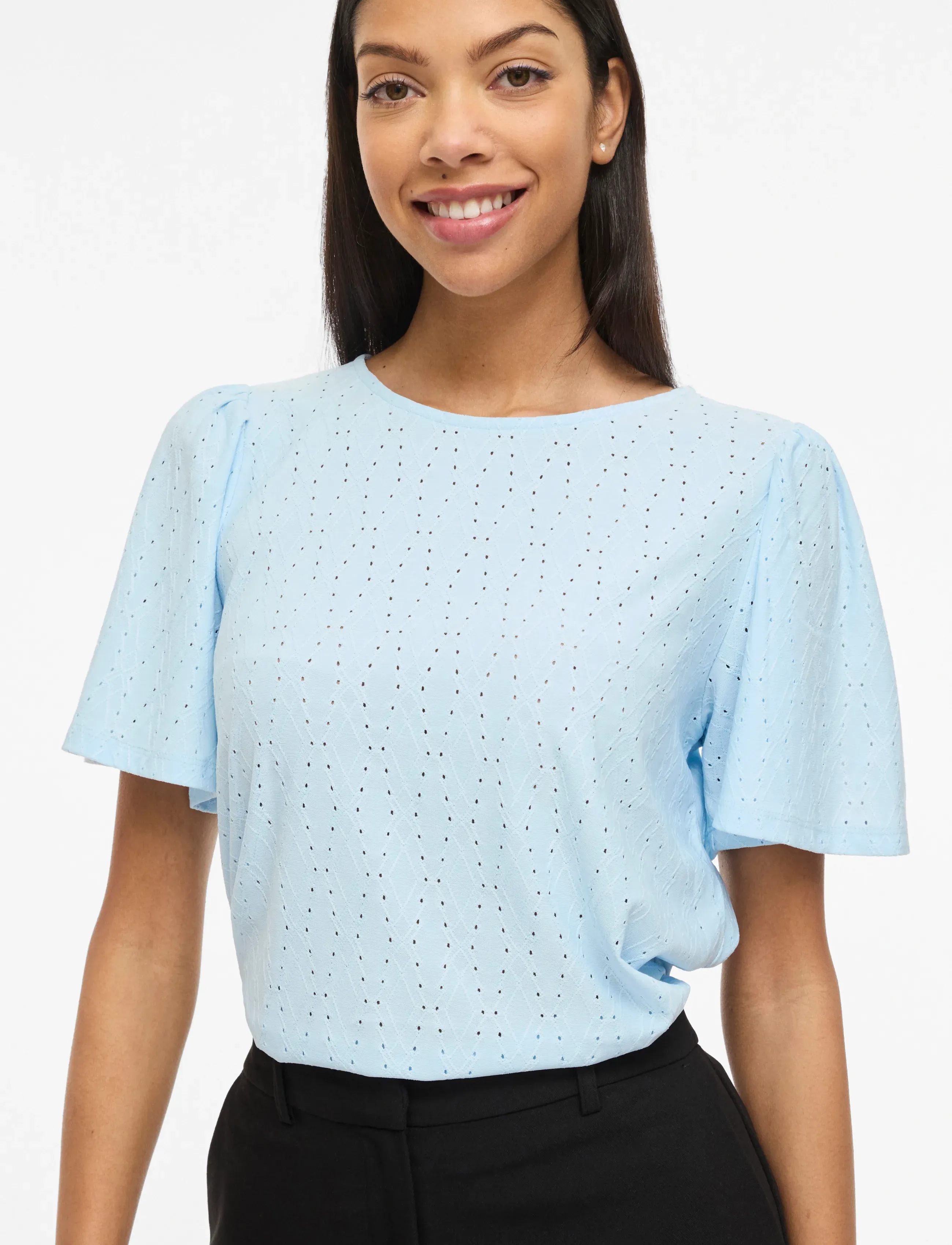 VILA Vibelli O-Neck S/S Top Noos toppar dam – bild 6