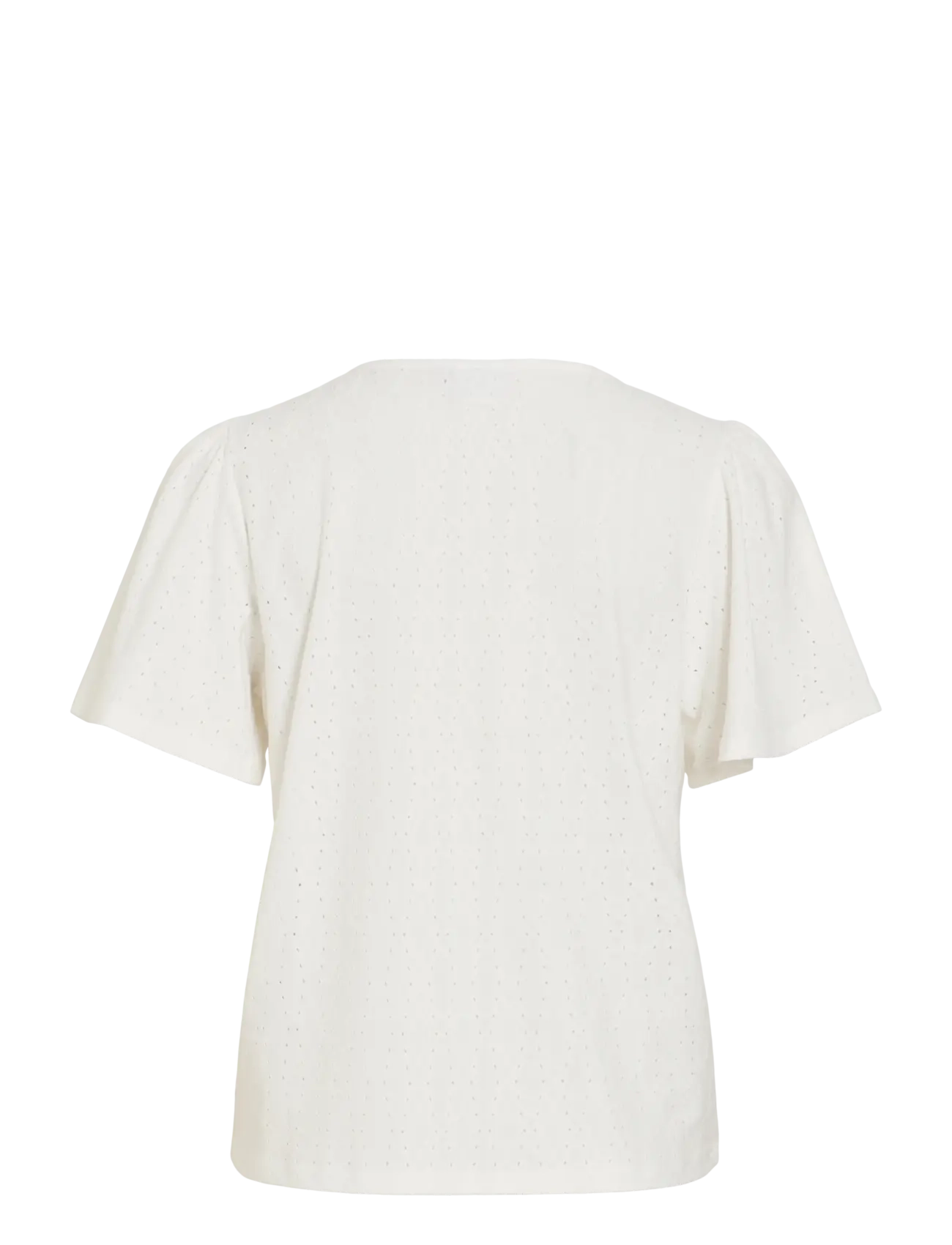 Vila - VIBELLI O-NECK S/S TOP - NOOS - lühikeste varrukatega pluusid - snow white - 2