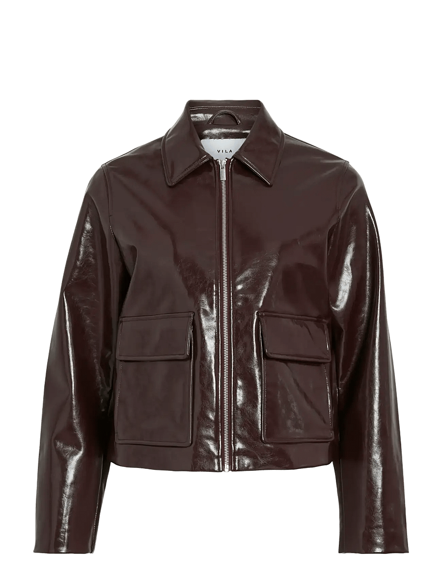 Vila - VIJENORA L/S ZIP SHORT JACKET - frühlingsjacken - fig - 1