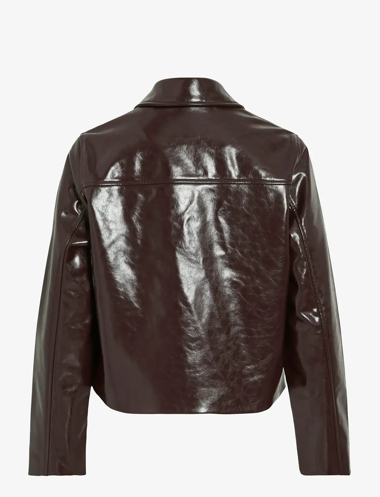 Vila - VIJENORA L/S ZIP SHORT JACKET - lederjacken - fig - 2