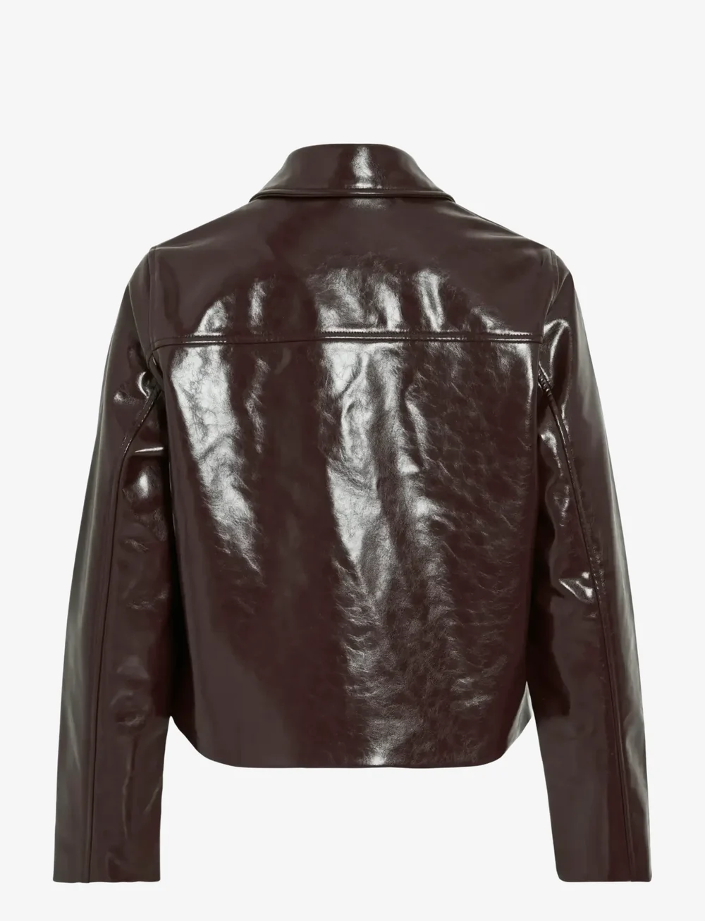 Vila - VIJENORA L/S ZIP SHORT JACKET - nahktagid - fig - 2