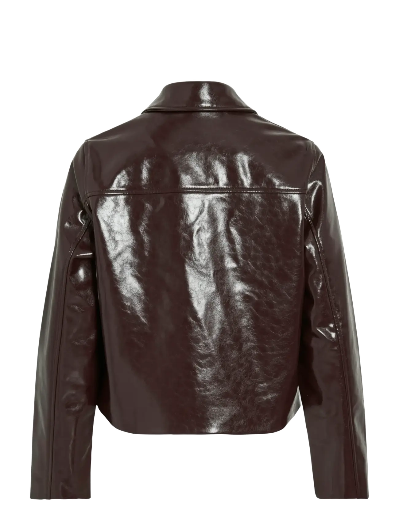 Vila - VIJENORA L/S ZIP SHORT JACKET - lederjacken - fig - 2