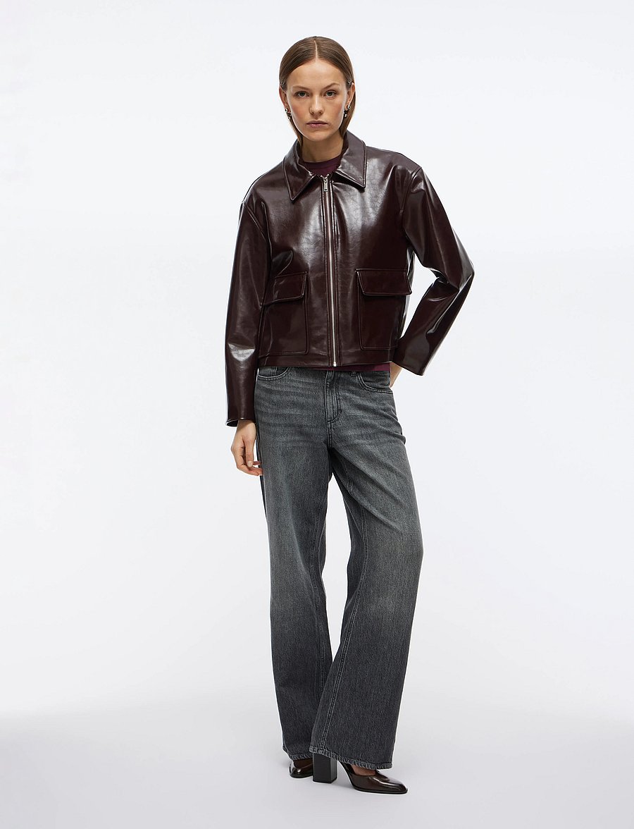 Vila - VIJENORA L/S ZIP SHORT JACKET - frühlingsjacken - fig - 4