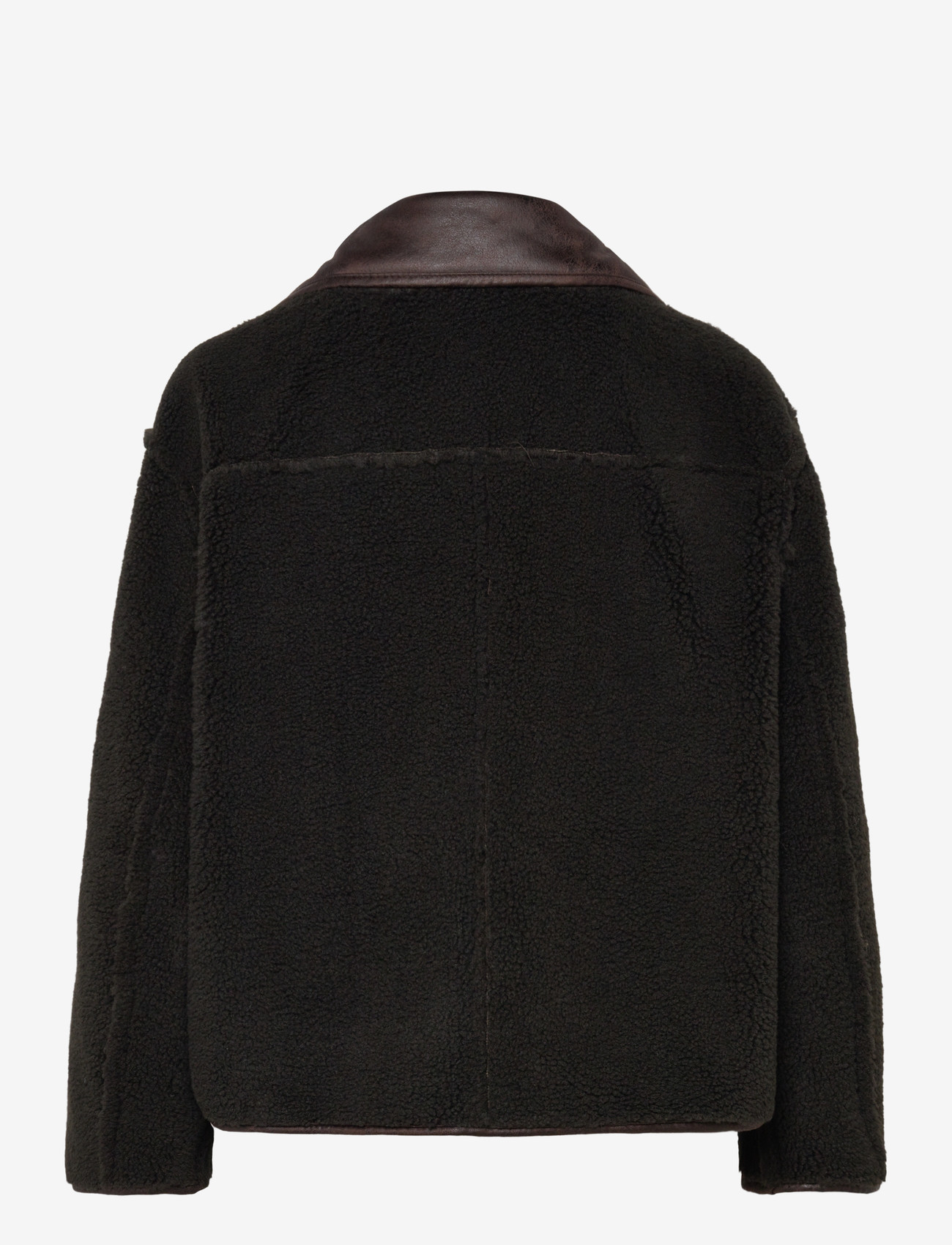 Vila - VIKADERA L/S SHEARLING JACKET - overtøj - demitasse - 4