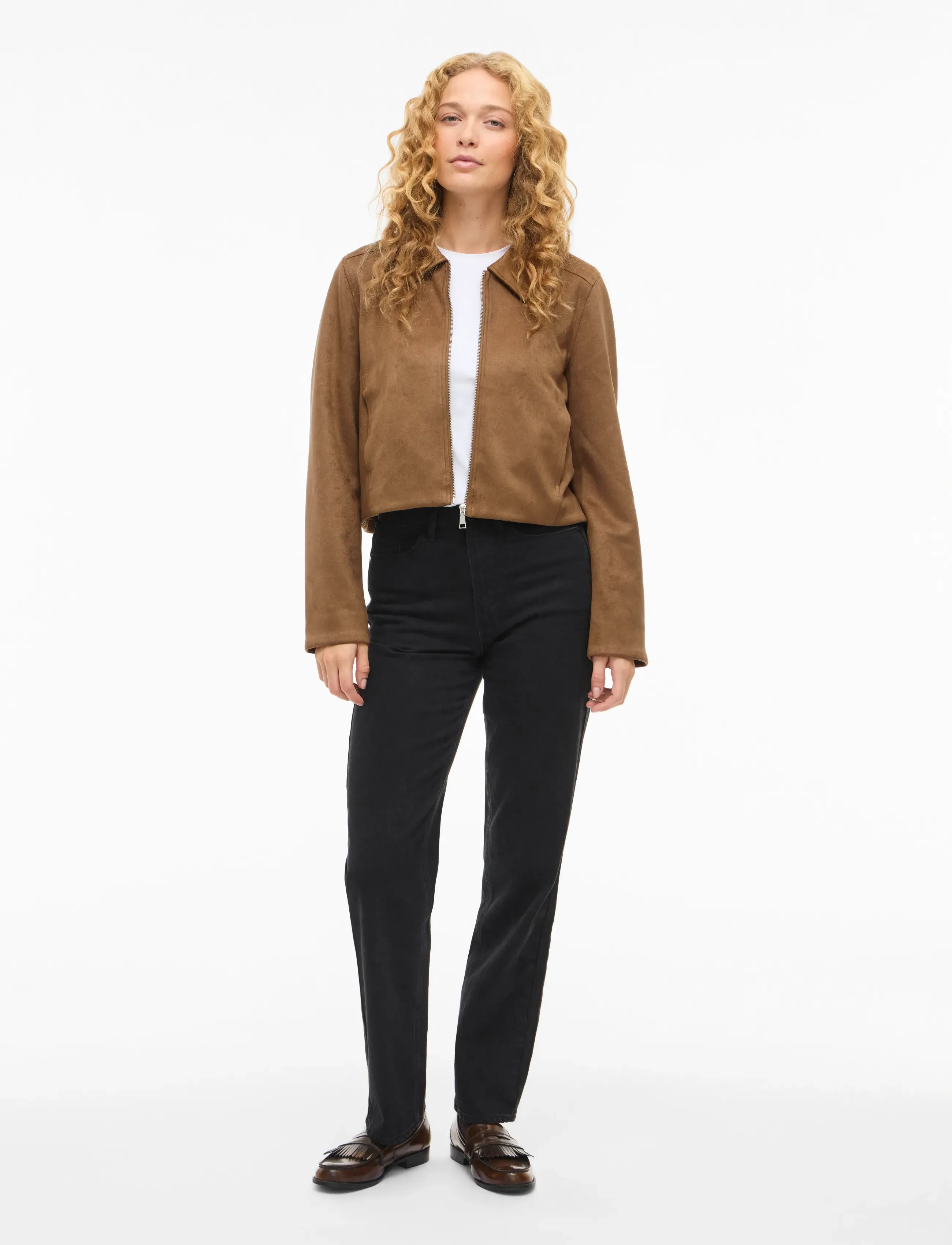 Vila VIMOODY L/S JACKET - NOOS - Tøj - TOASTED COCONUT / brown