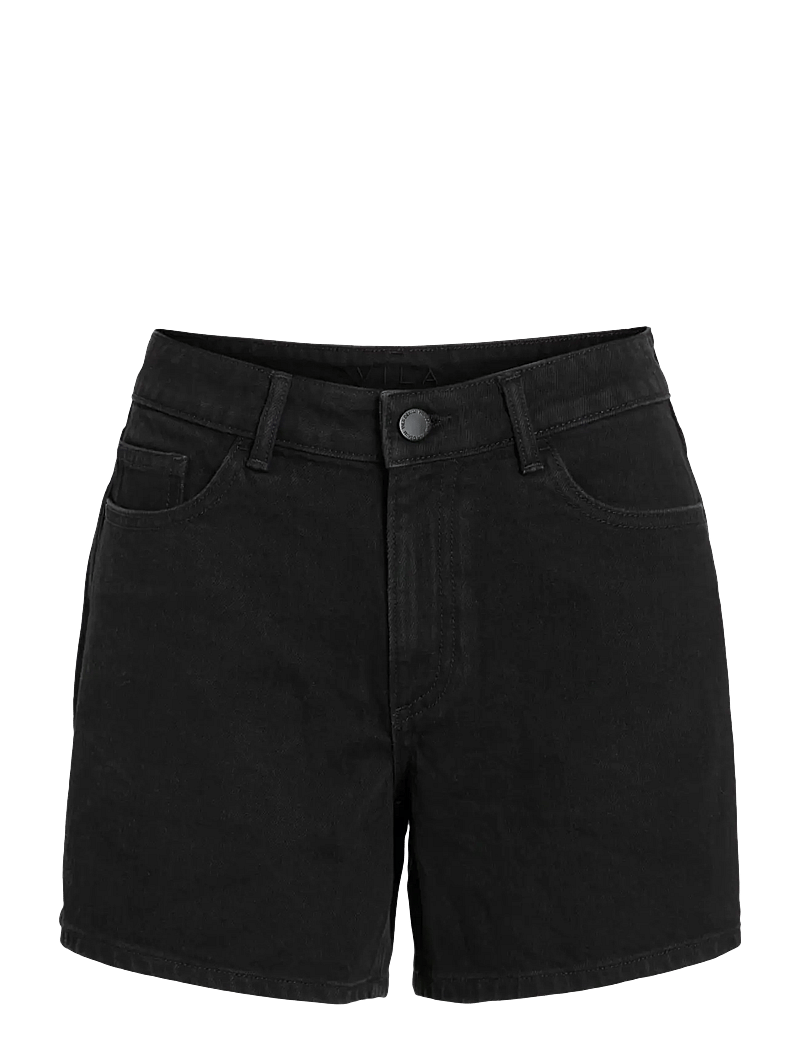 Vila - VIJAF RW DENIM SHORTS-NOOS - jorts - black denim - 1