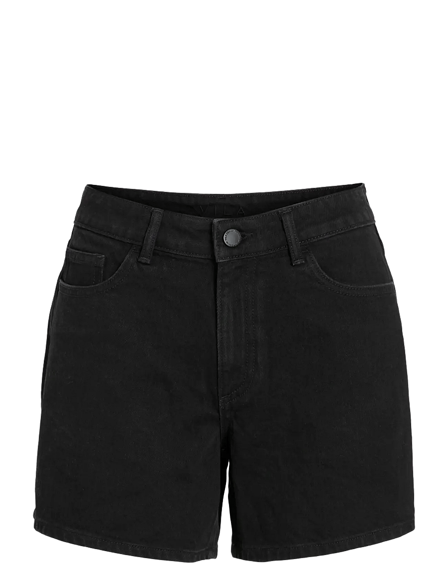 Vila - VIJAF RW DENIM SHORTS-NOOS - lühikesed teksapüksid - black denim - 1