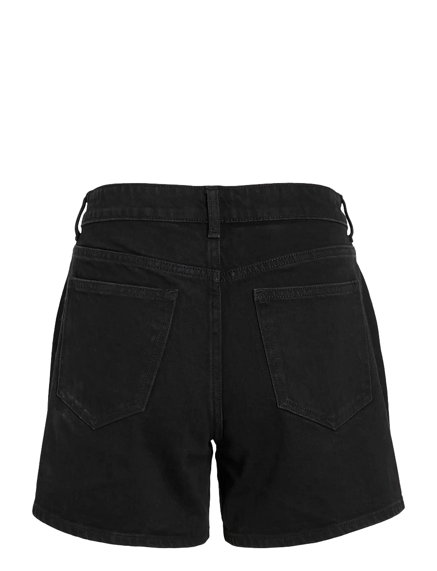 Vila - VIJAF RW DENIM SHORTS-NOOS - lühikesed teksapüksid - black denim - 2