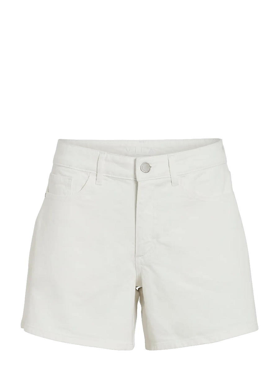 Vila - VIJAF RW DENIM SHORTS-NOOS - jeansshorts - cloud dancer - 1