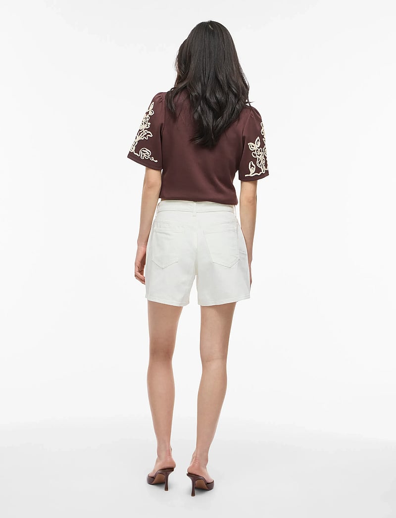 Vila - VIJAF RW DENIM SHORTS-NOOS - jorts - cloud dancer - 3