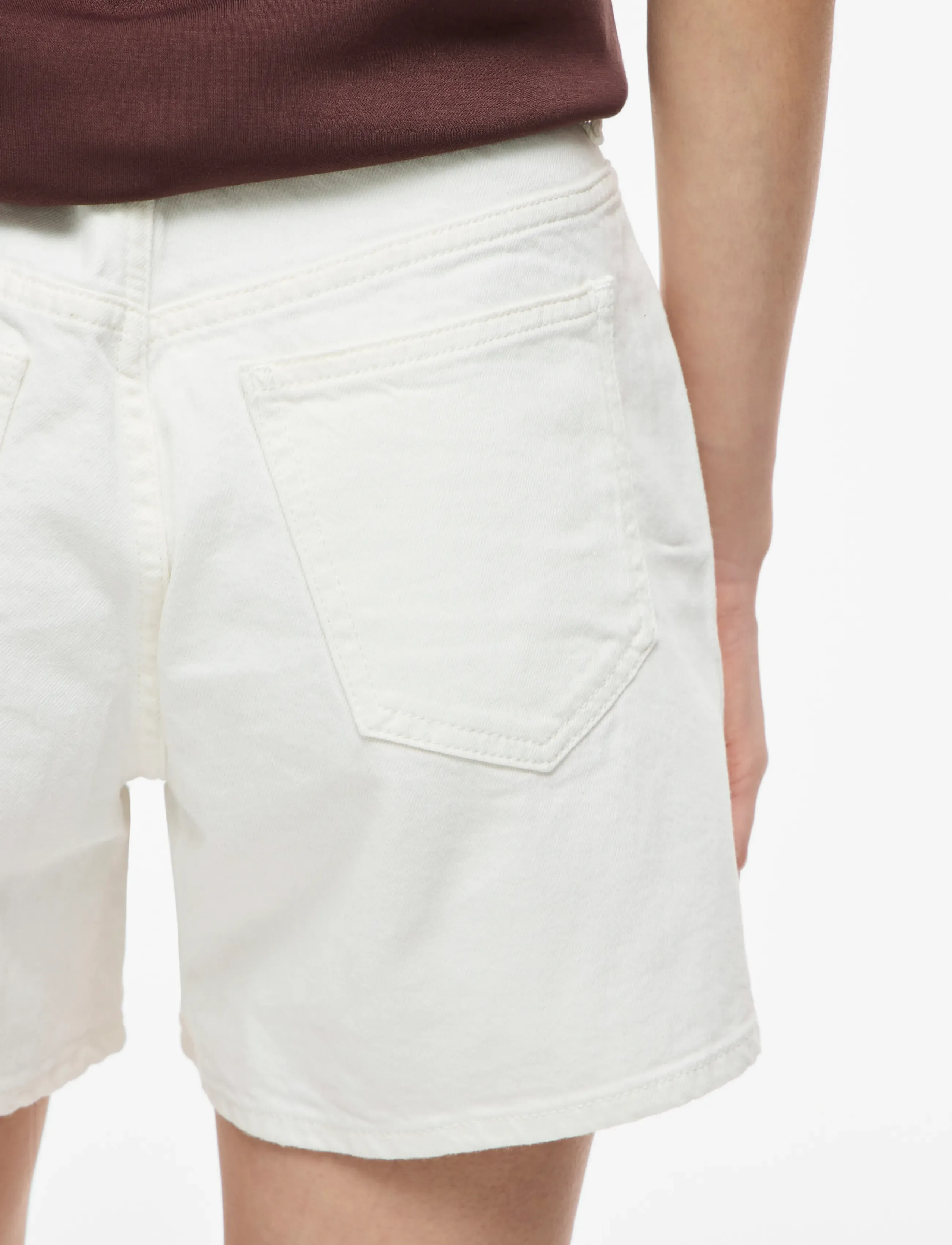 Vila - VIJAF RW DENIM SHORTS-NOOS - jorts - cloud dancer - 5