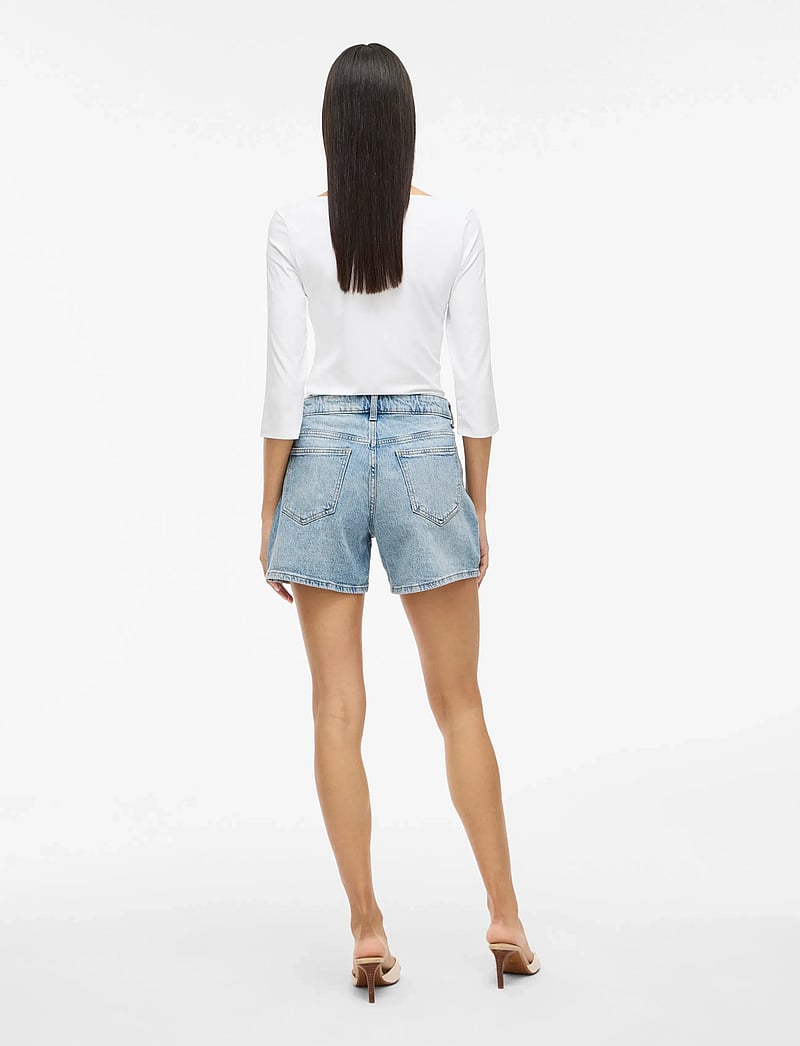 Vila - VIJAF RW DENIM SHORTS-NOOS - jorts - light blue denim - 3