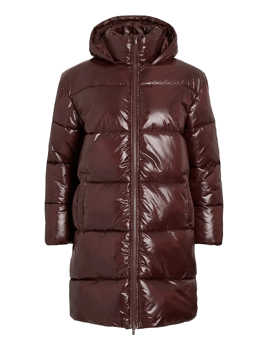 Vila - VILIDDA L/S HOOD SHINNY PUFFER JACKET - vinterjakker - fig - 1