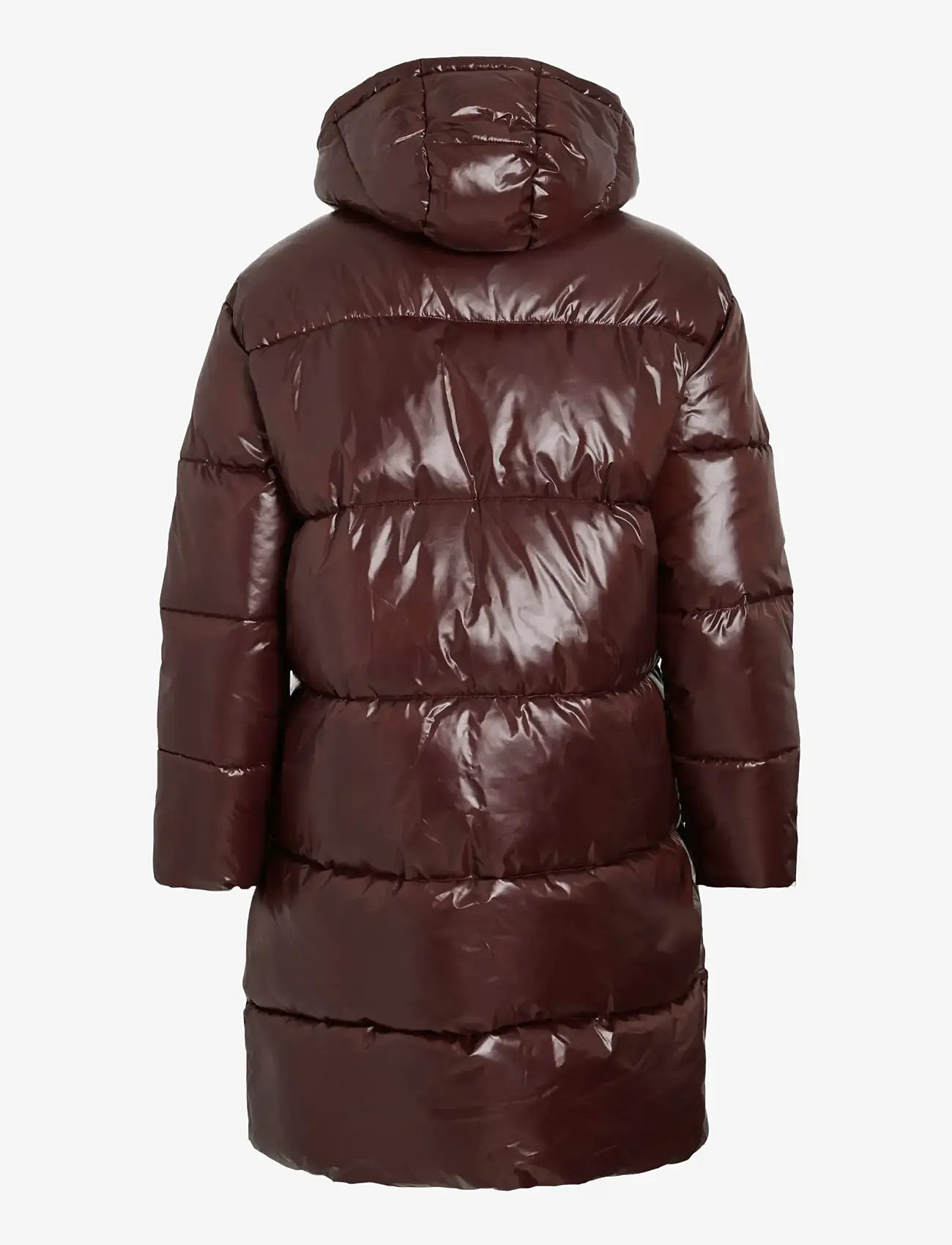 Vila - VILIDDA L/S HOOD SHINNY PUFFER JACKET - dunfrakker - fig - 2