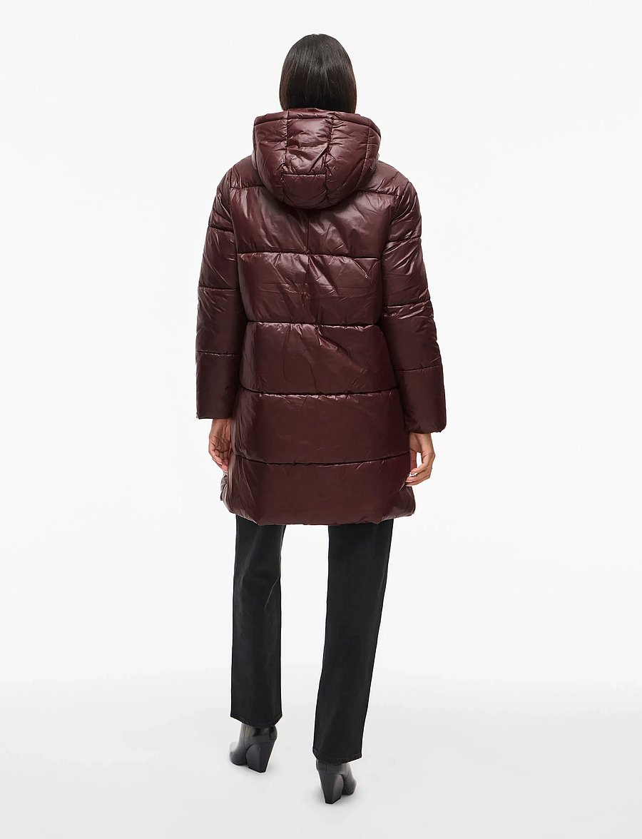 Vila - VILIDDA L/S HOOD SHINNY PUFFER JACKET - vinterjakker - fig - 3