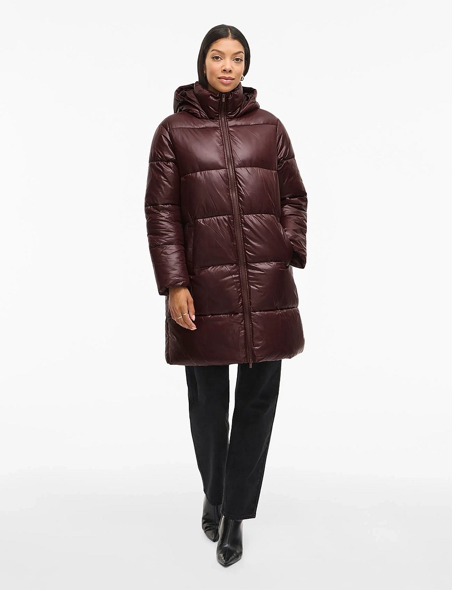 Vila - VILIDDA L/S HOOD SHINNY PUFFER JACKET - vinterjakker - fig - 5