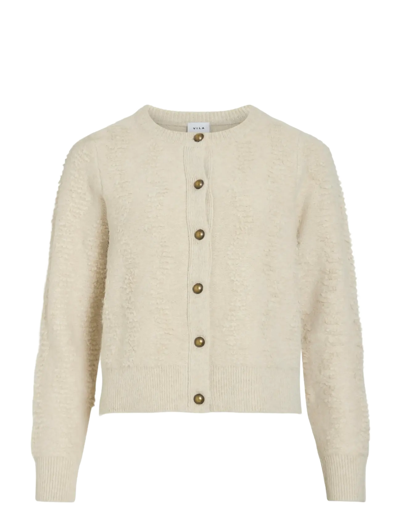 VILA Vimiri O-Neck L/S Knit Cardigan Cream - XXL - Damen