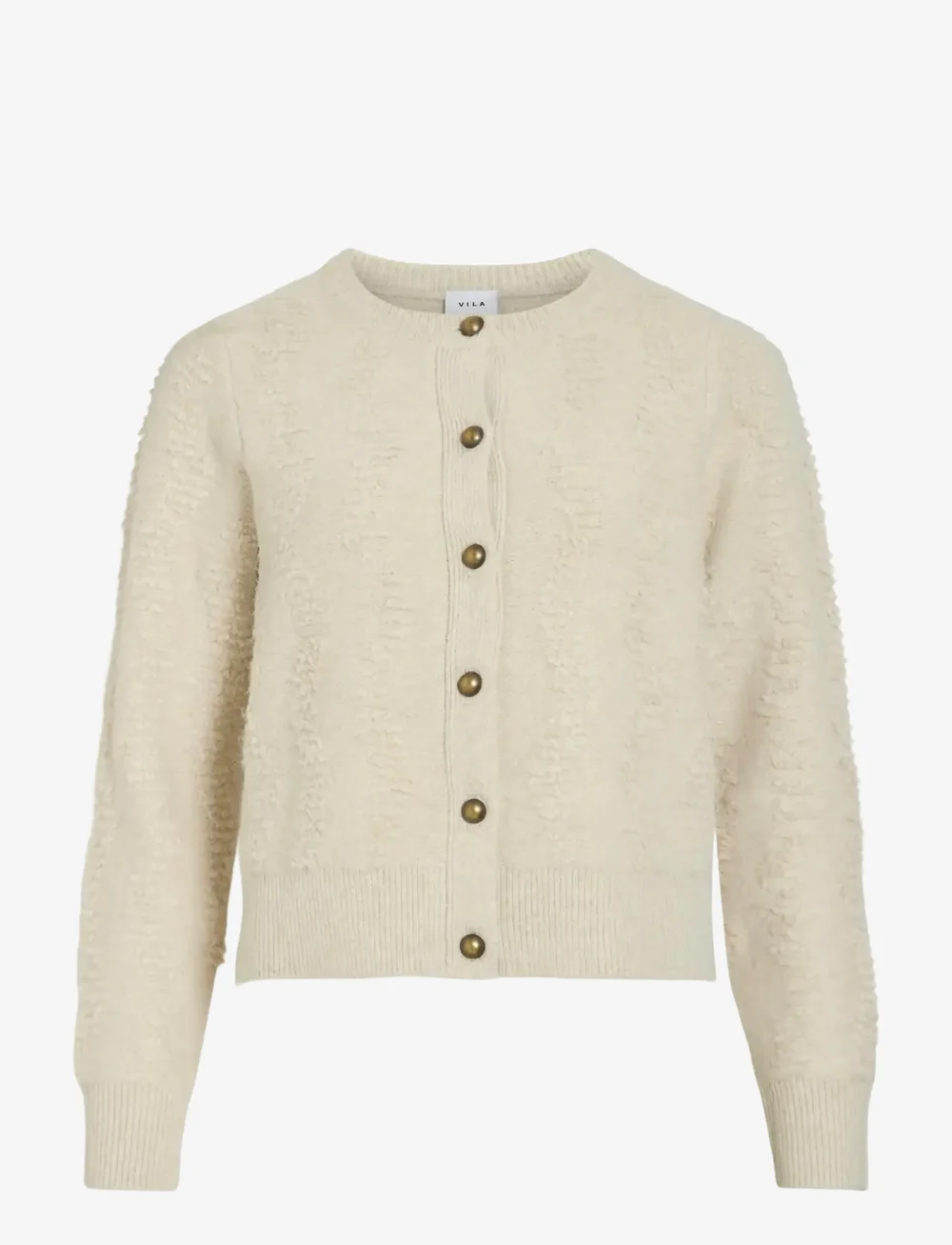 Vila - VIMIRI O-NECK L/S KNIT CARDIGAN - cardigans - birch - 0
