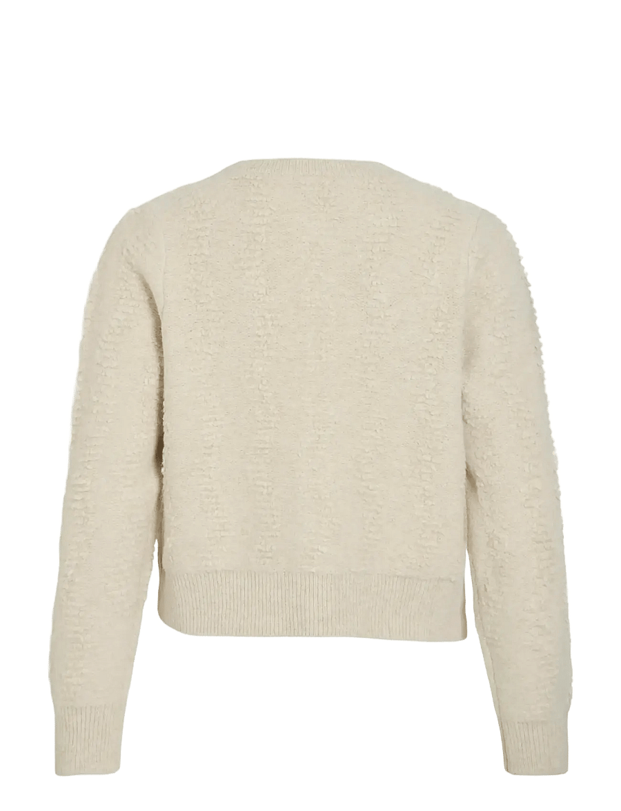 Vila - VIMIRI O-NECK L/S KNIT CARDIGAN - cardigans - birch - 1