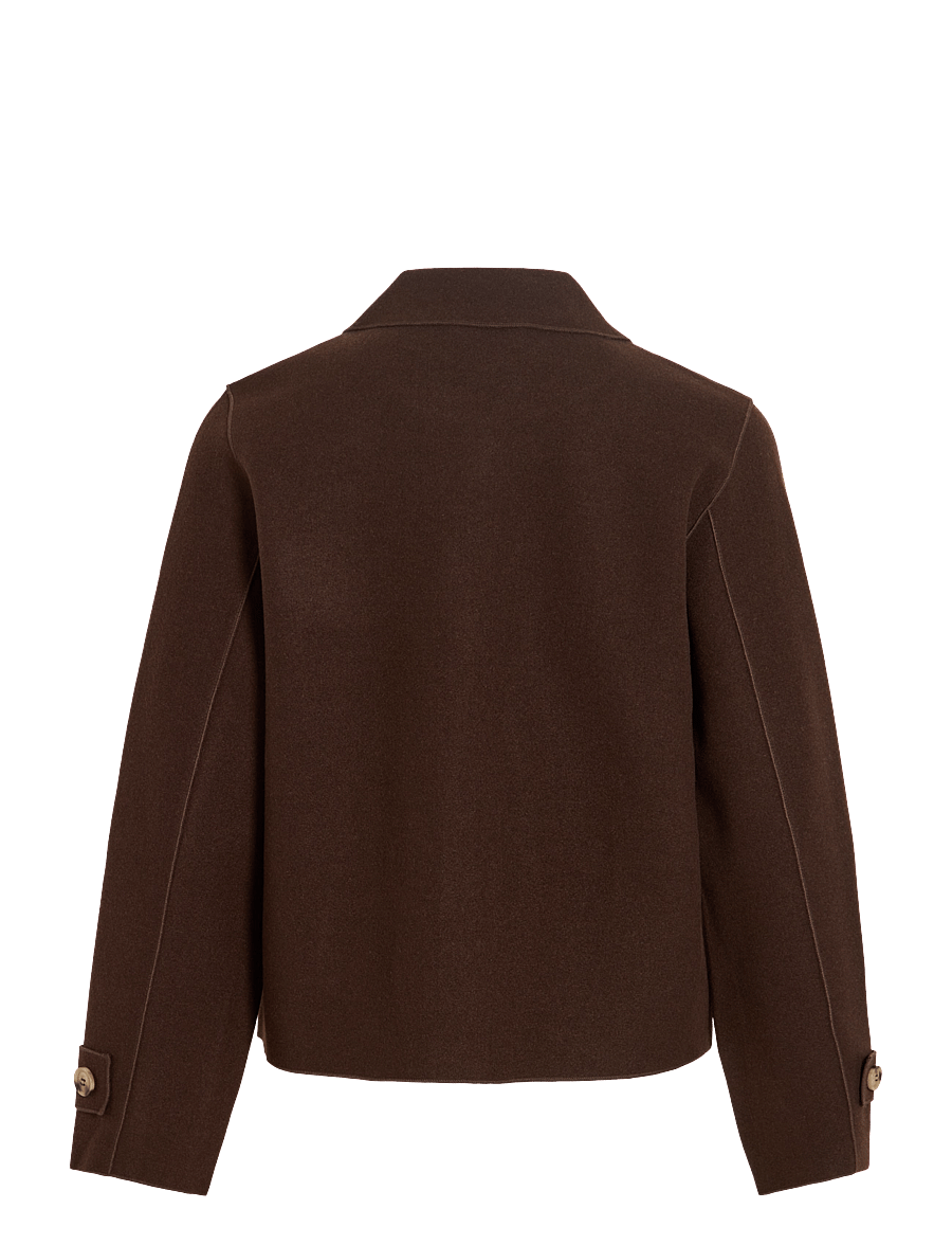 Vila - VIJUICE L/S SHORT JACKET - NOOS - coffee bean - 2