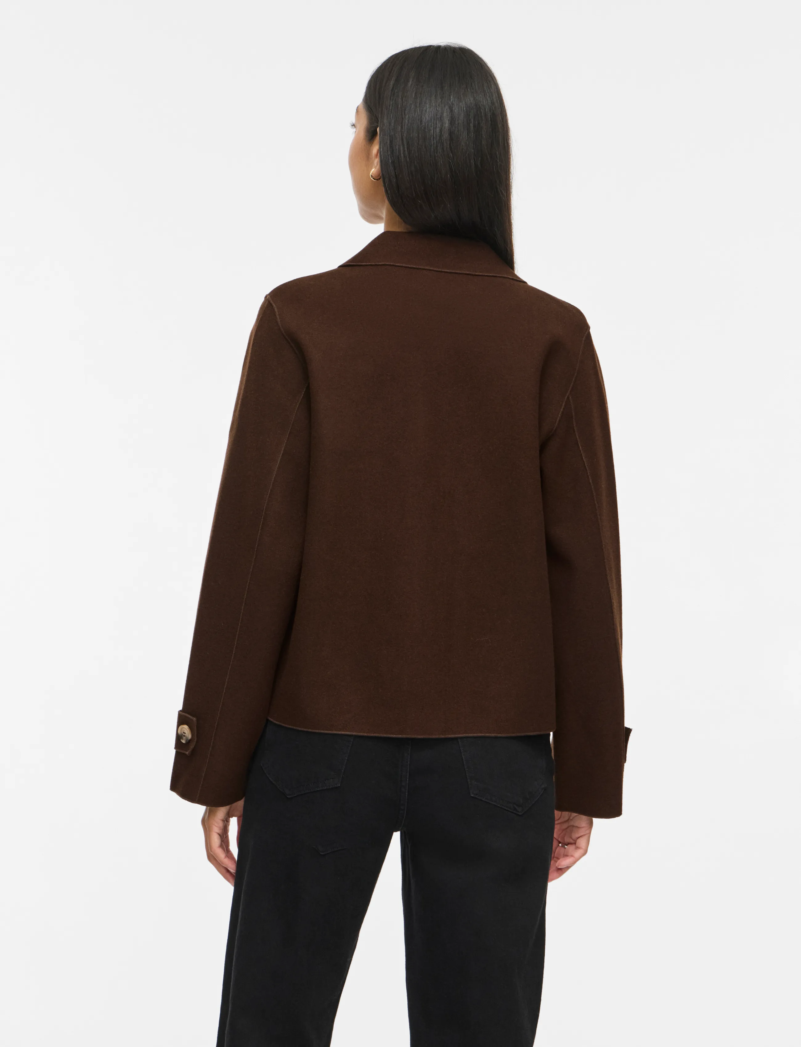 Vila - VIJUICE L/S SHORT JACKET - NOOS - coffee bean - 3
