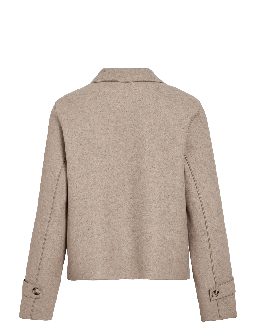 Vila - VIJUICE L/S SHORT JACKET - NOOS - winterjacken - natural melange - 2