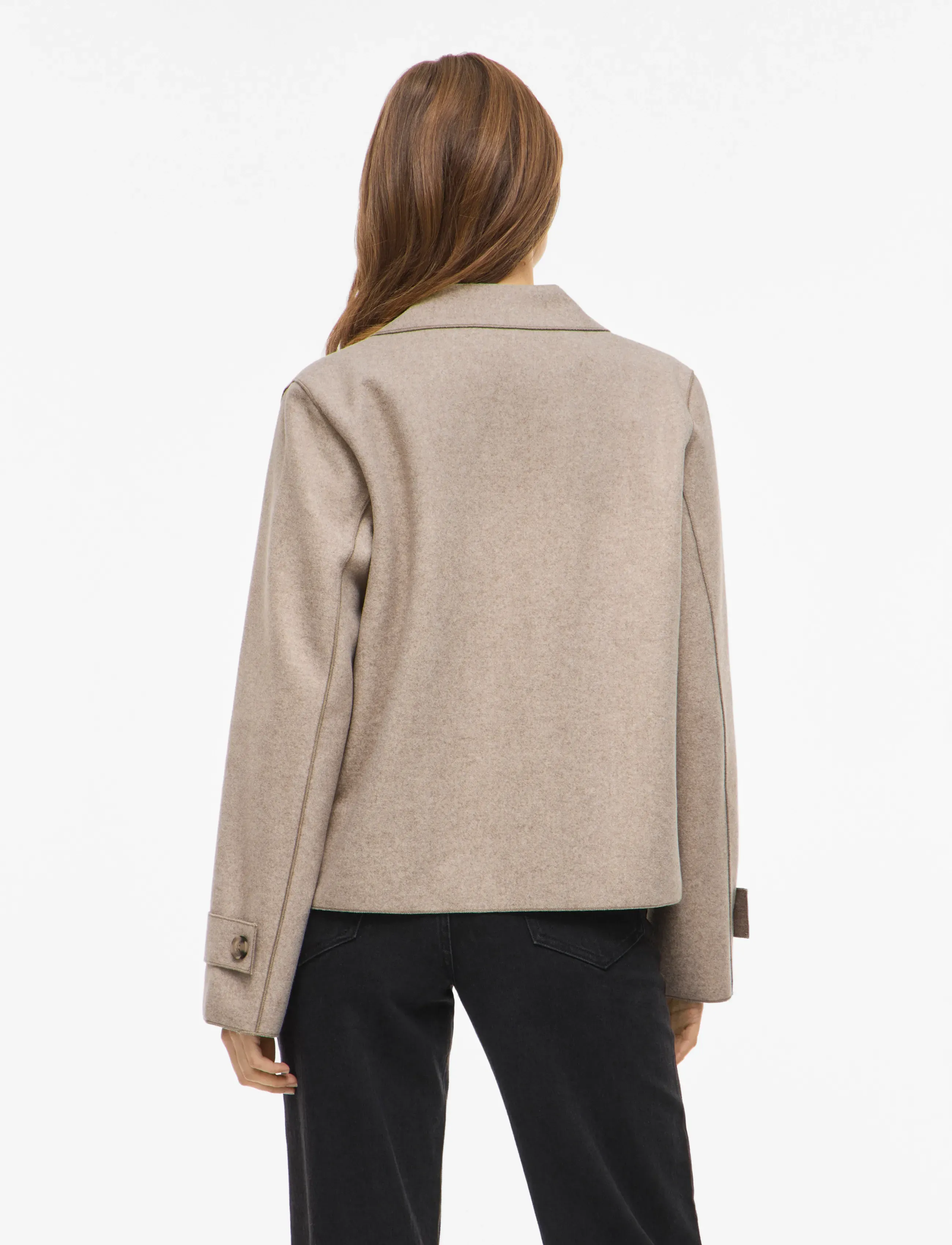 Vila - VIJUICE L/S SHORT JACKET - NOOS - natural melange - 3