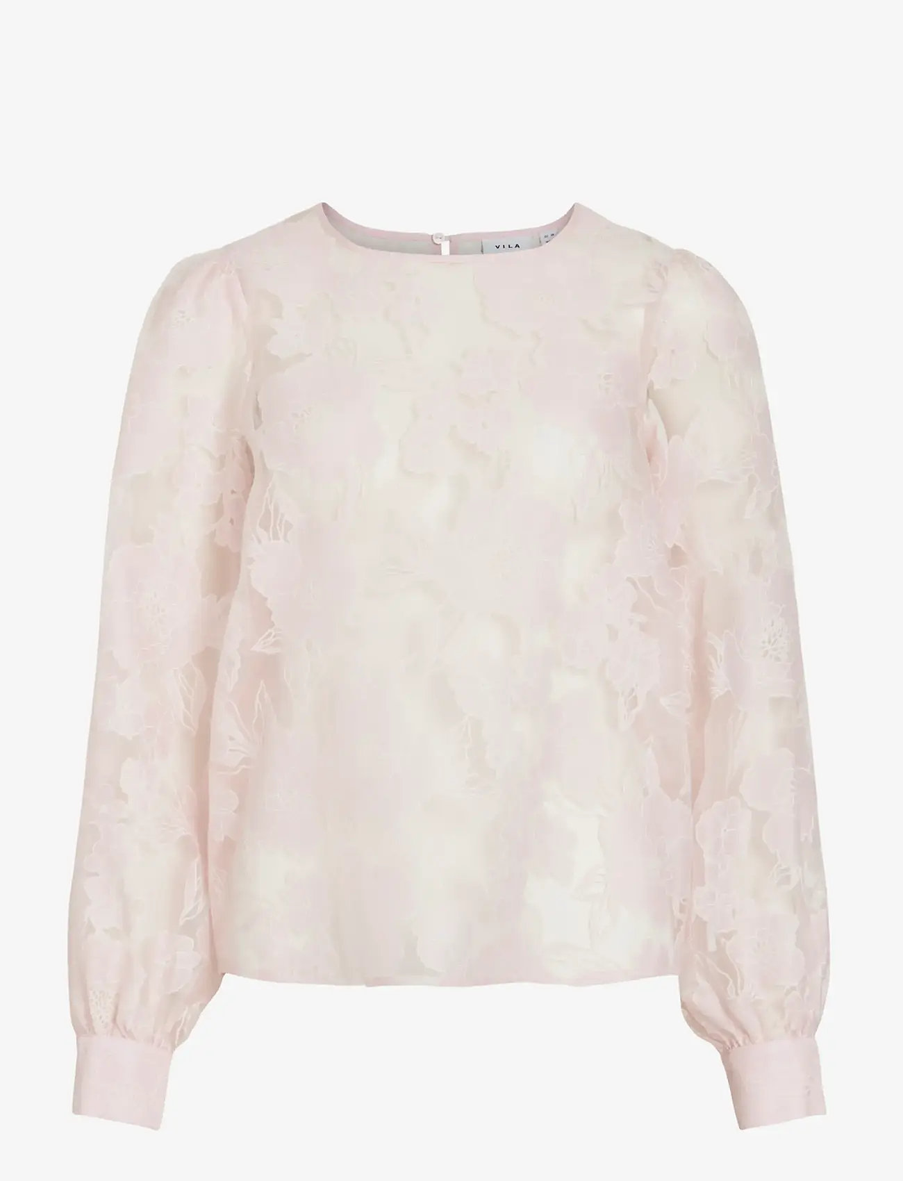 Vila - VIBILLIE O-NECK L/S TOP - langärmlige blusen - cherry blossom - 1
