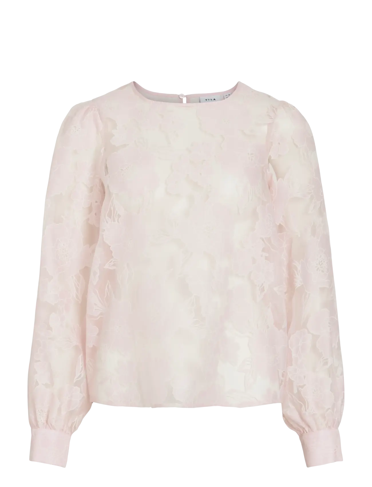 VIBILLIE O-NECK L/S TOP - CHERRY BLOSSOM