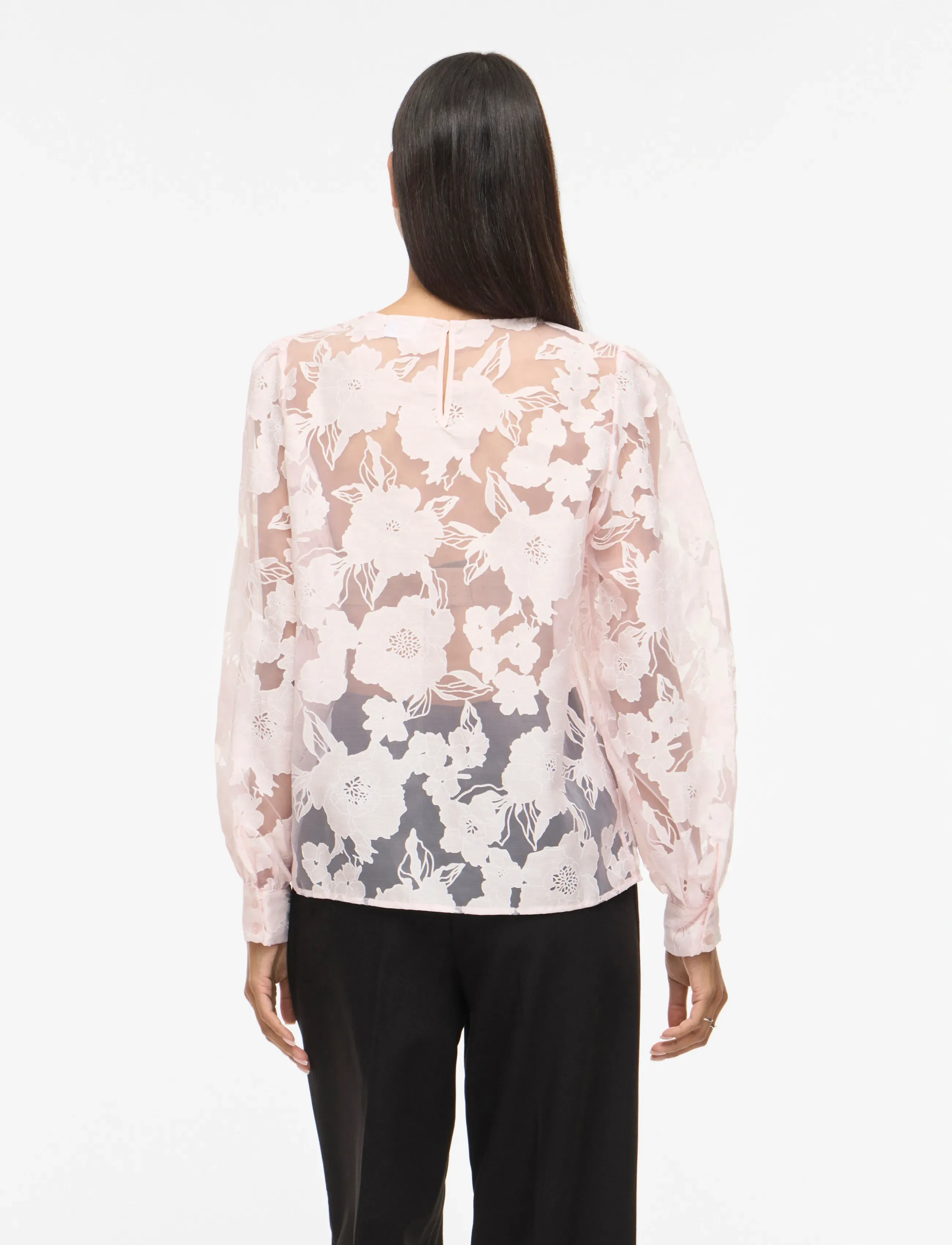 Vila - VIBILLIE O-NECK L/S TOP - pikkade varrukatega pluusid - cherry blossom - 3