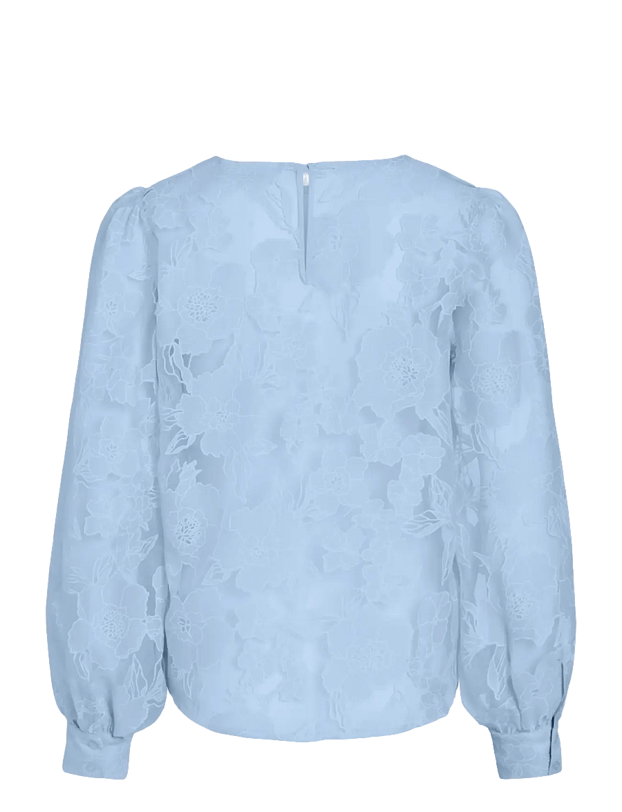 Vila - VIBILLIE O-NECK L/S TOP - langærmede bluser - nantucket breeze - 2