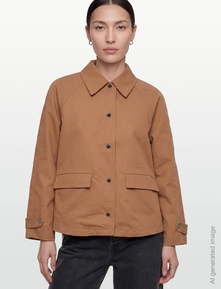 Vila - VIIRIA L/S JACKET/TB - leichte jacken - toasted coconut - 3