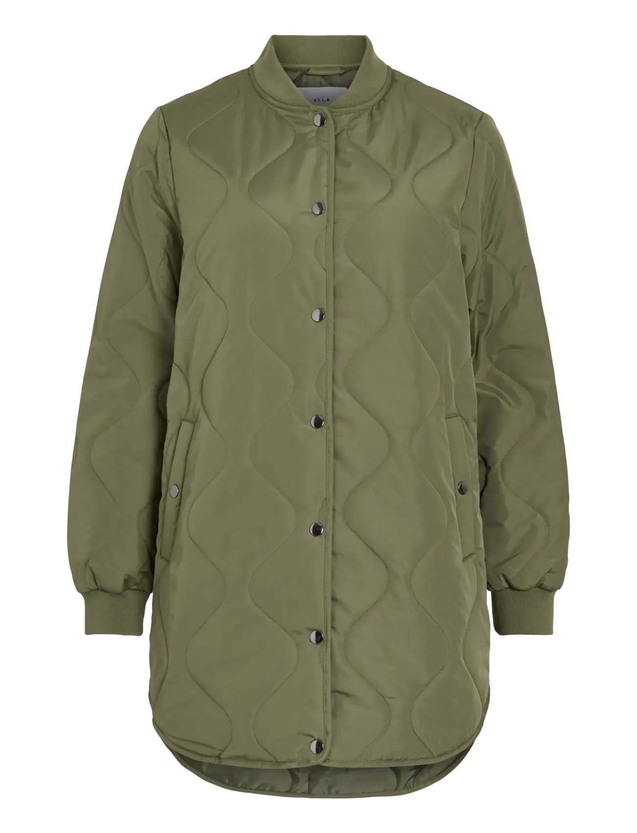 VILA Vitate L/S Quilt Jacke - Noos Grün - 38 - Damen