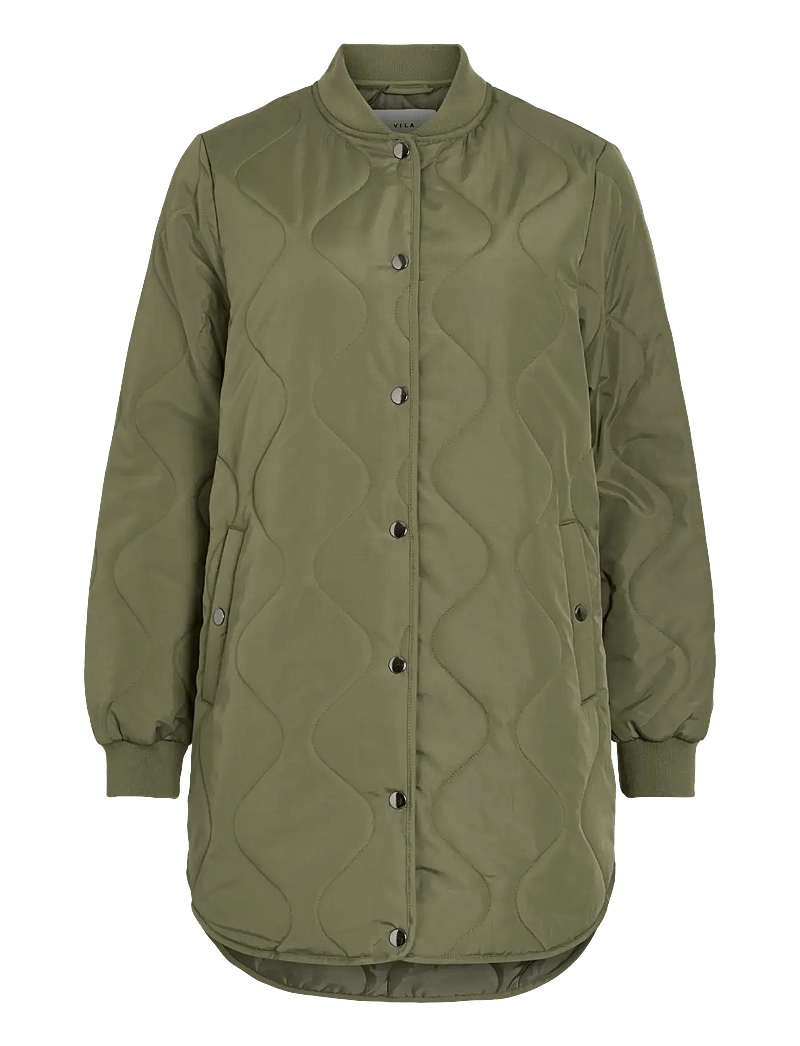 Vila - VITATE L/S QUILT JACKET - NOOS - frühlingsjacken - olivine - 1