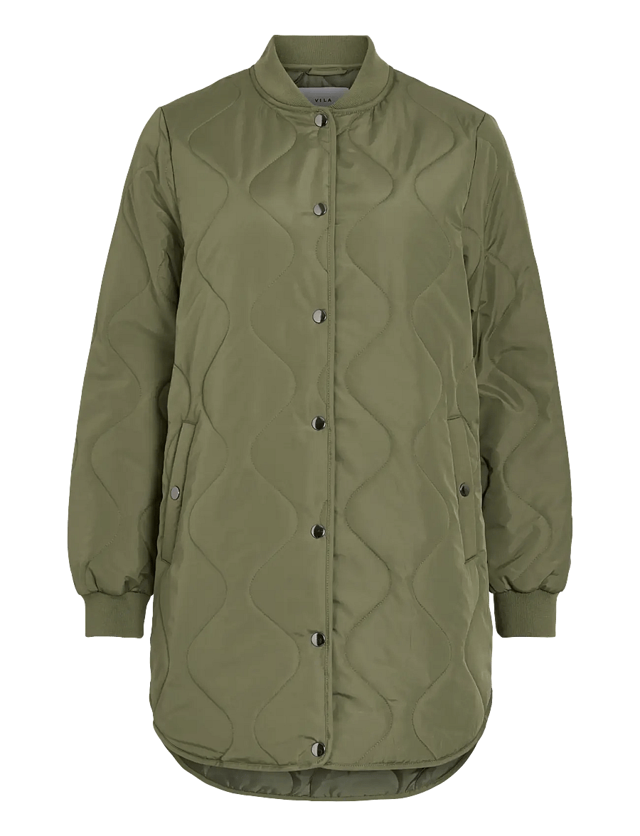 Vila - VITATE L/S QUILT JACKET - NOOS - frühlingsjacken - olivine - 1