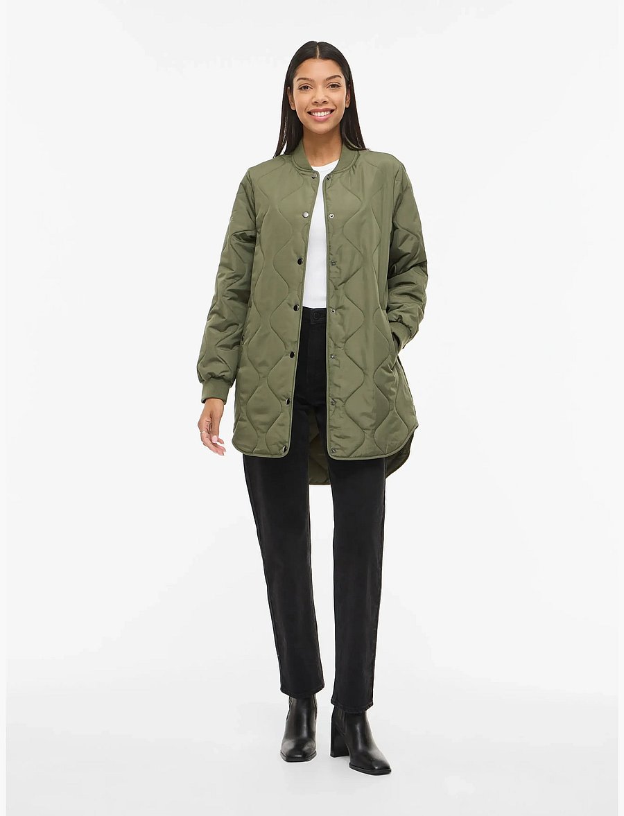 Vila - VITATE L/S QUILT JACKET - NOOS - frühlingsjacken - olivine - 0