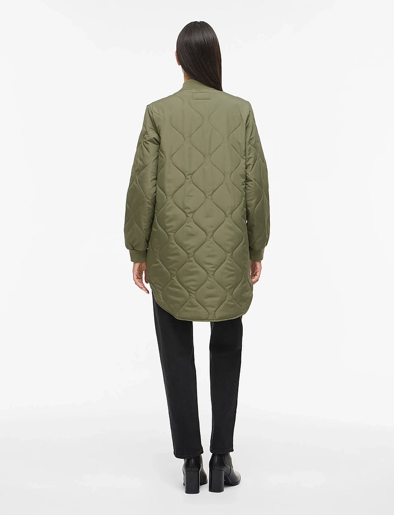 Vila - VITATE L/S QUILT JACKET - NOOS - frühlingsjacken - olivine - 3