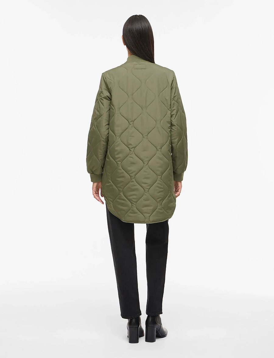 Vila - VITATE L/S QUILT JACKET - NOOS - frühlingsjacken - olivine - 3