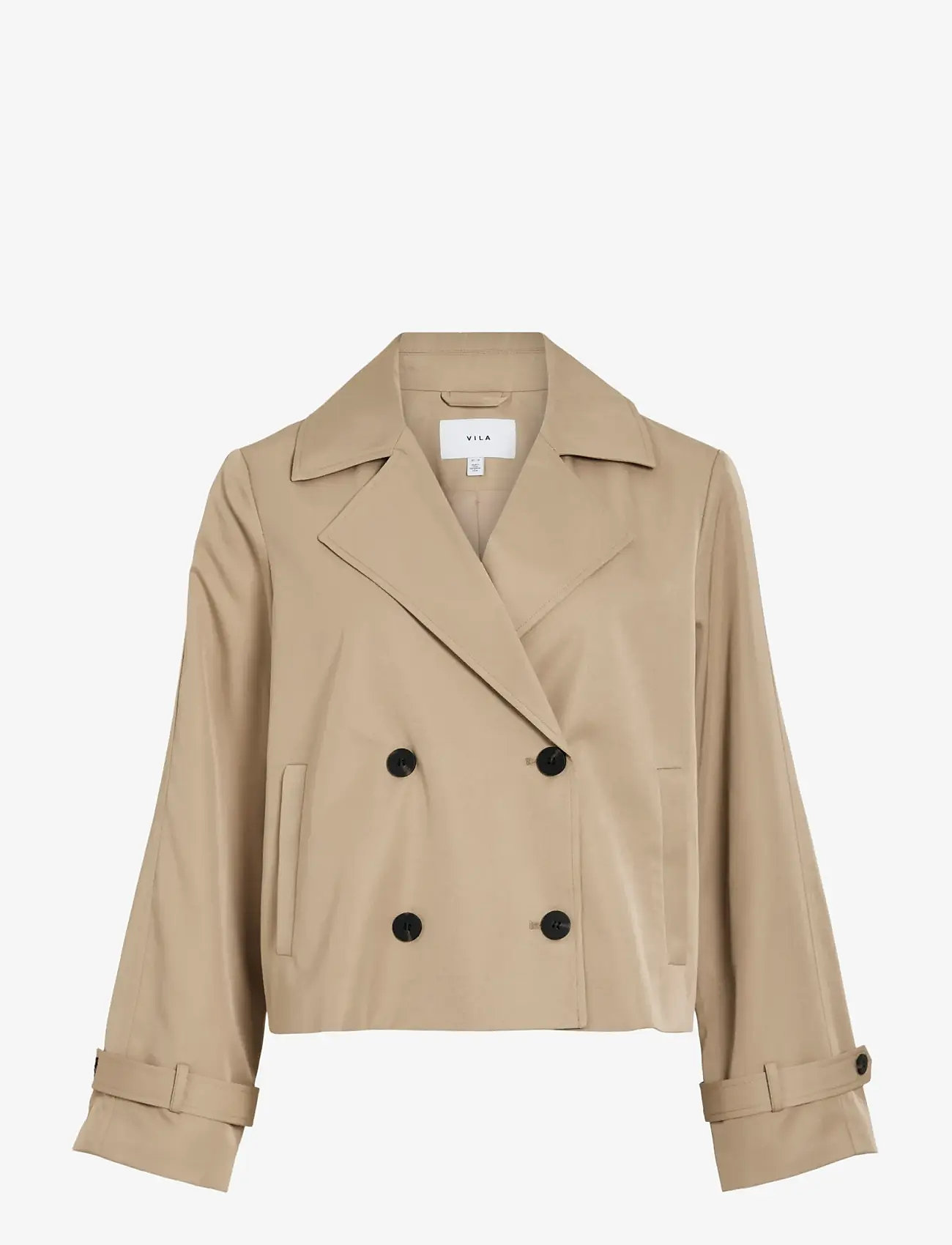 Vila - VIADDISON L/S SHORT JACKET - NOOS - overtøj - savannah tan - 1