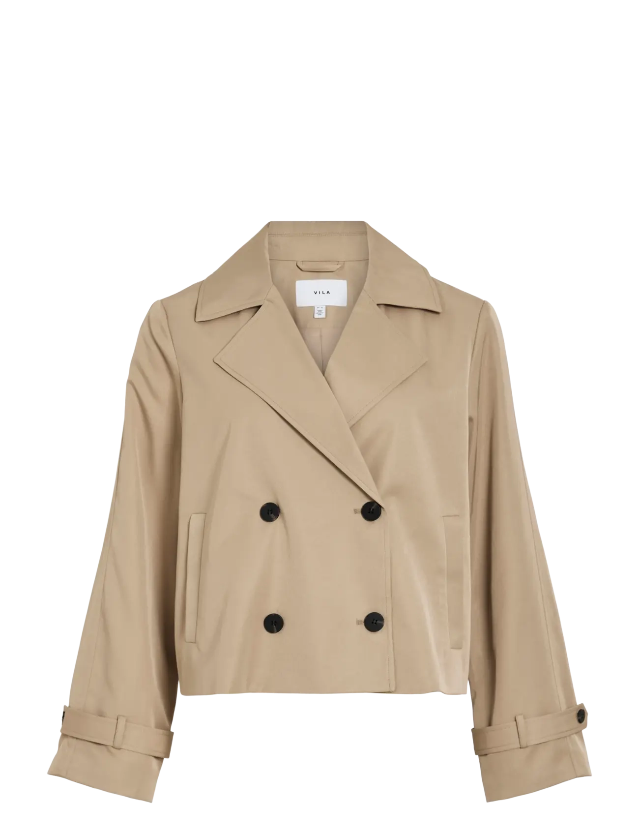 Vila VIADDISON L/S SHORT JACKET - NOOS - FEST - SAVANNAH TAN / beige