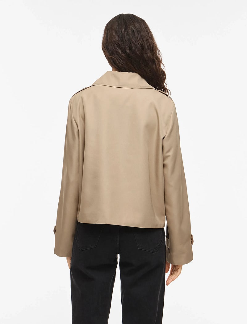 Vila - VIADDISON L/S SHORT JACKET - NOOS - forårsjakker - savannah tan - 3