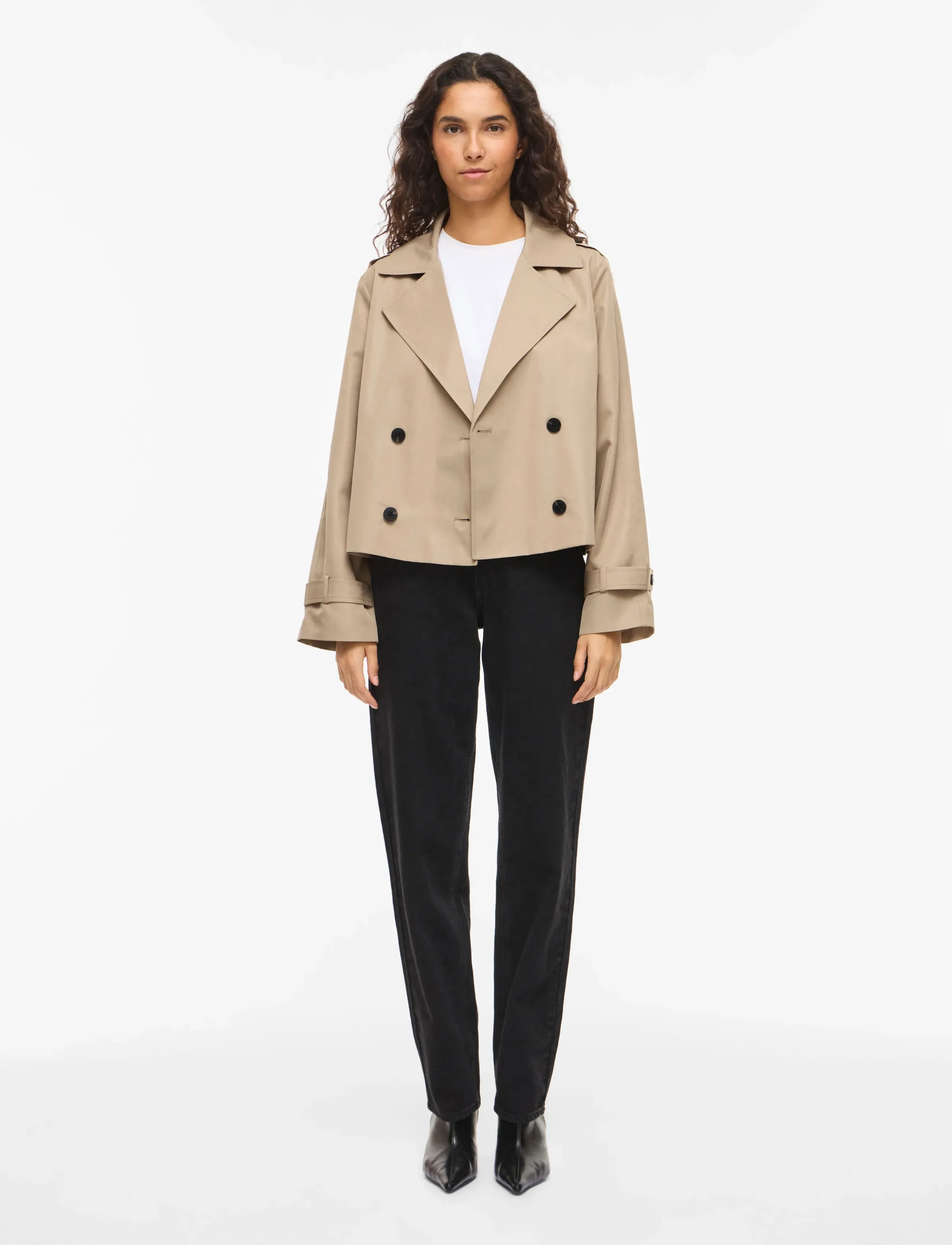 Vila - VIADDISON L/S SHORT JACKET - NOOS - kurtki przejściowe - savannah tan - 4