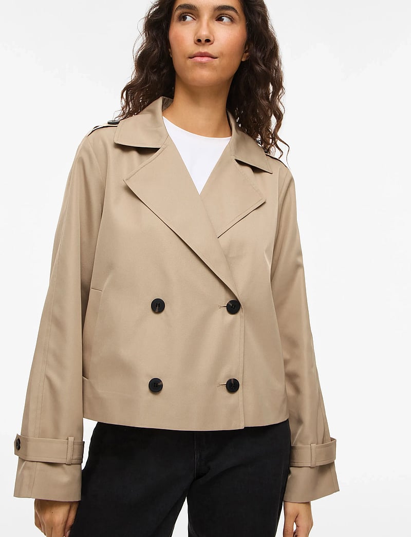 Vila - VIADDISON L/S SHORT JACKET - NOOS - forårsjakker - savannah tan - 5