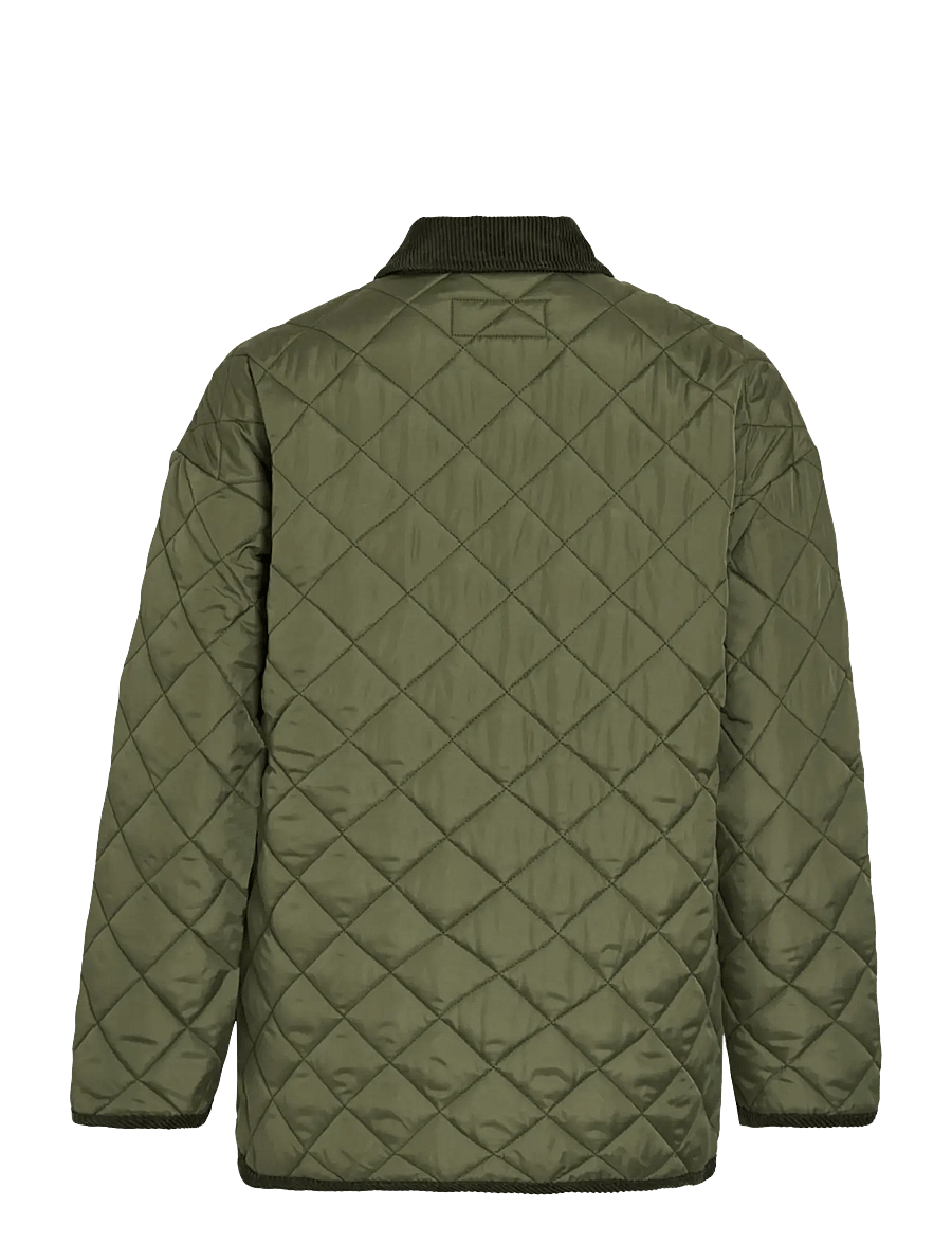 Vila - VIANGO L/S JACKET/TB - quilted jakker - olivine - 2