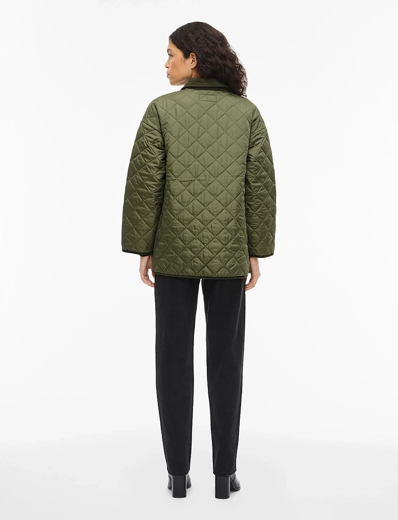 Vila - VIANGO L/S JACKET/TB - vårjackor - olivine - 3