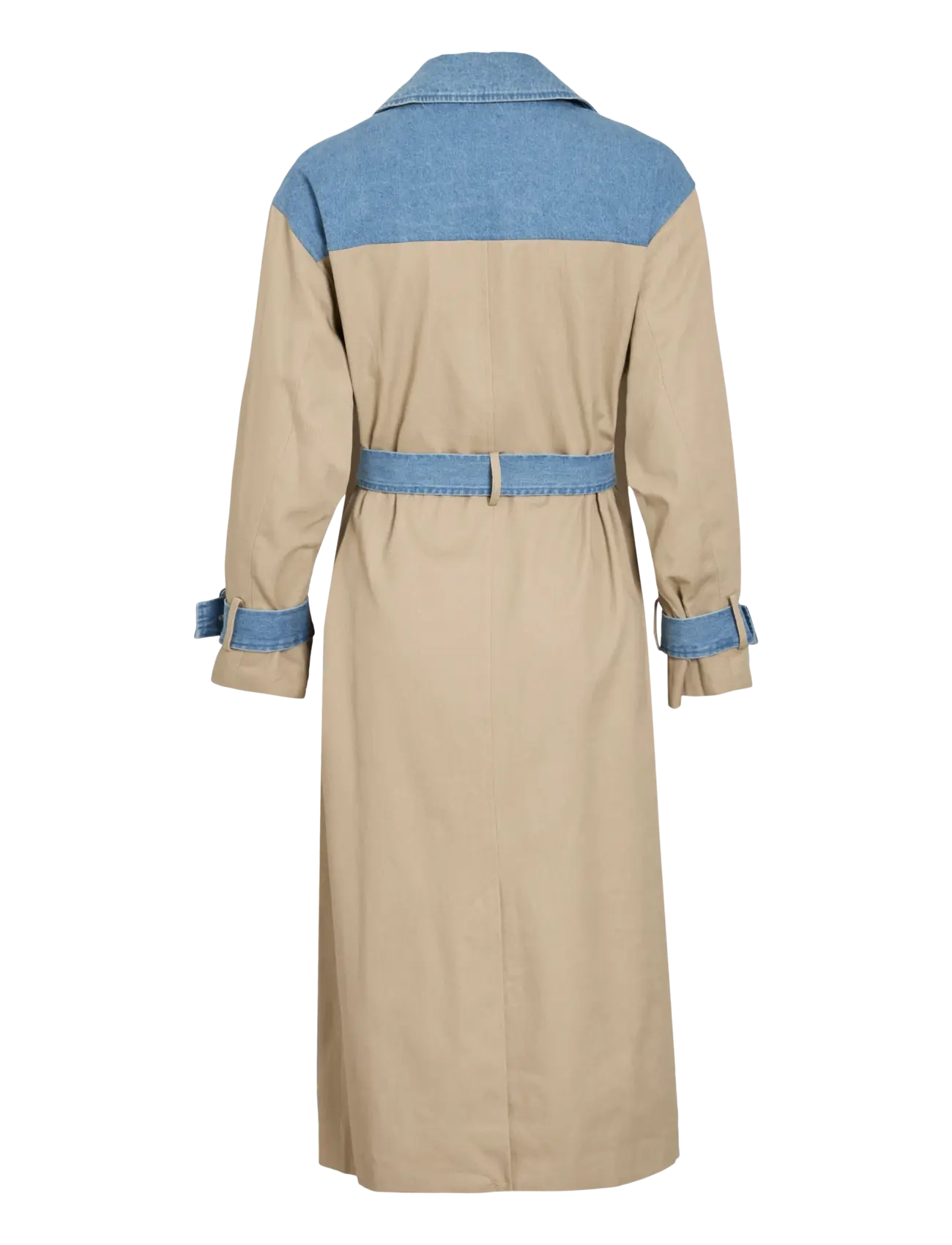 Vila - VIBERA L/S CONTRAST DENIM TRENCHCOAT - trenchcoats - medium blue denim - 2