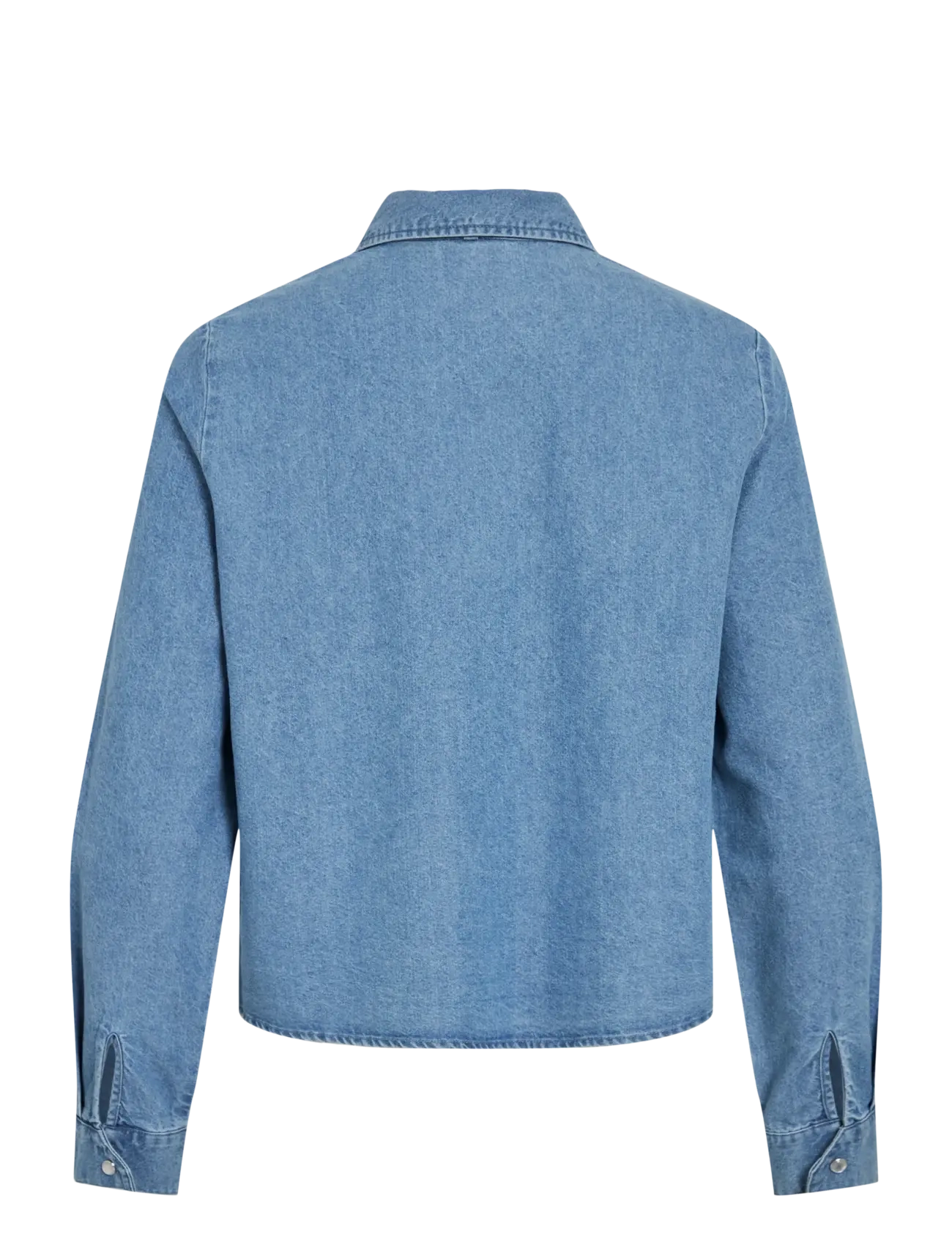 Vila - VICONGA L/S BOW DENIM SHIRT - jeanshemden - light blue denim - 2